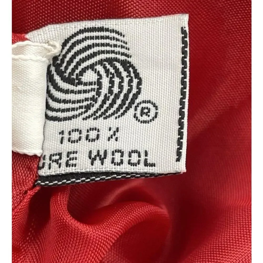 Vintage Christian Dior Blazer Womens 6 Red with COA 100% Wool Lined Jacket 80s